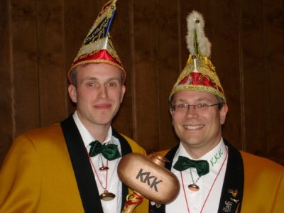 Präsident Christian Geier und Vizepräsident Dirk Häfner KKK - Der Elferrat der Kampagne 2008/2009 - Der Verein - Vereinsführung