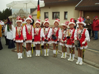 2006 - Rote Garde beim Umzug in Impfingen KKK - 44 Jahre - ein Rückblick in Bildern - Der Verein - Geschichte